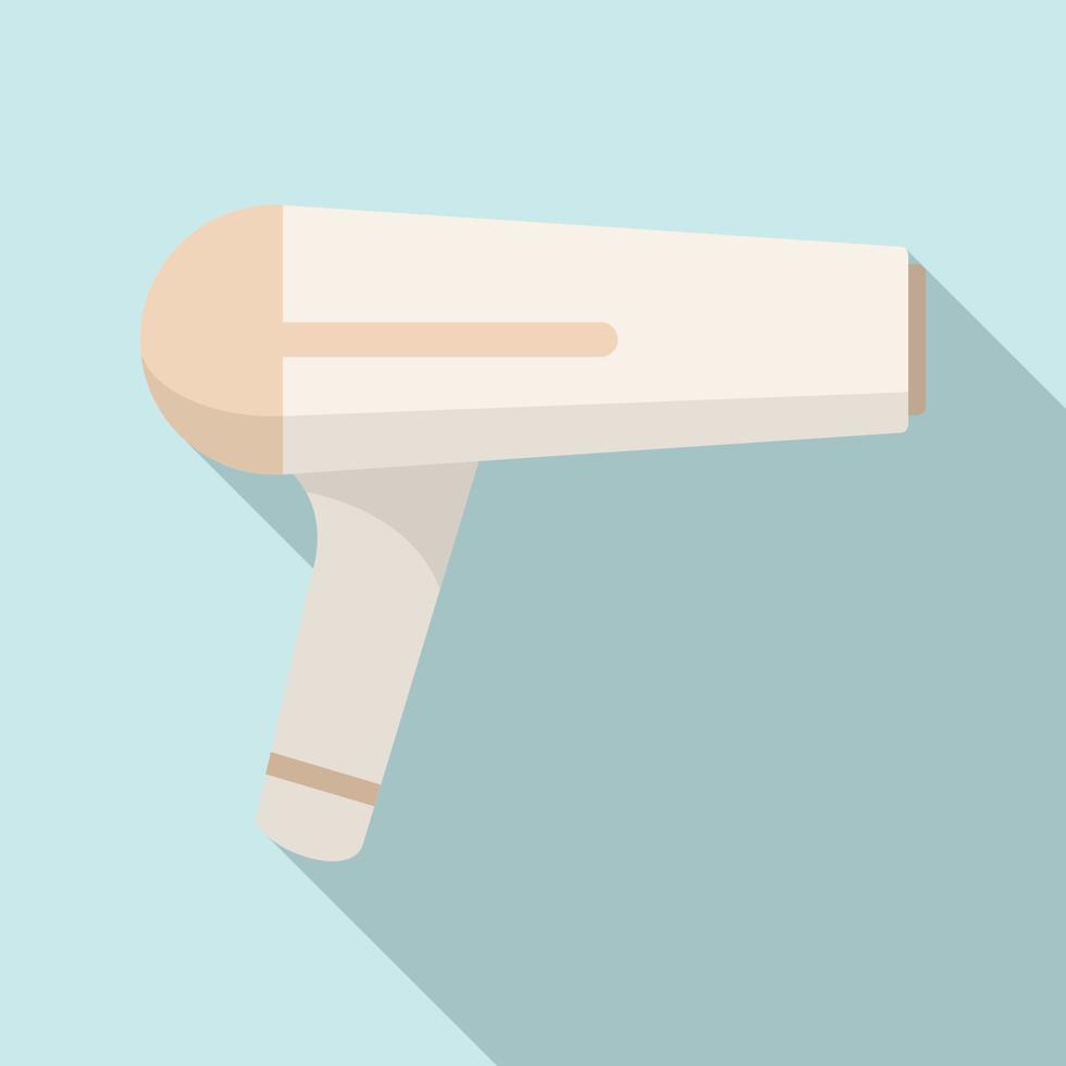 Hair dryer icon, flat style vector