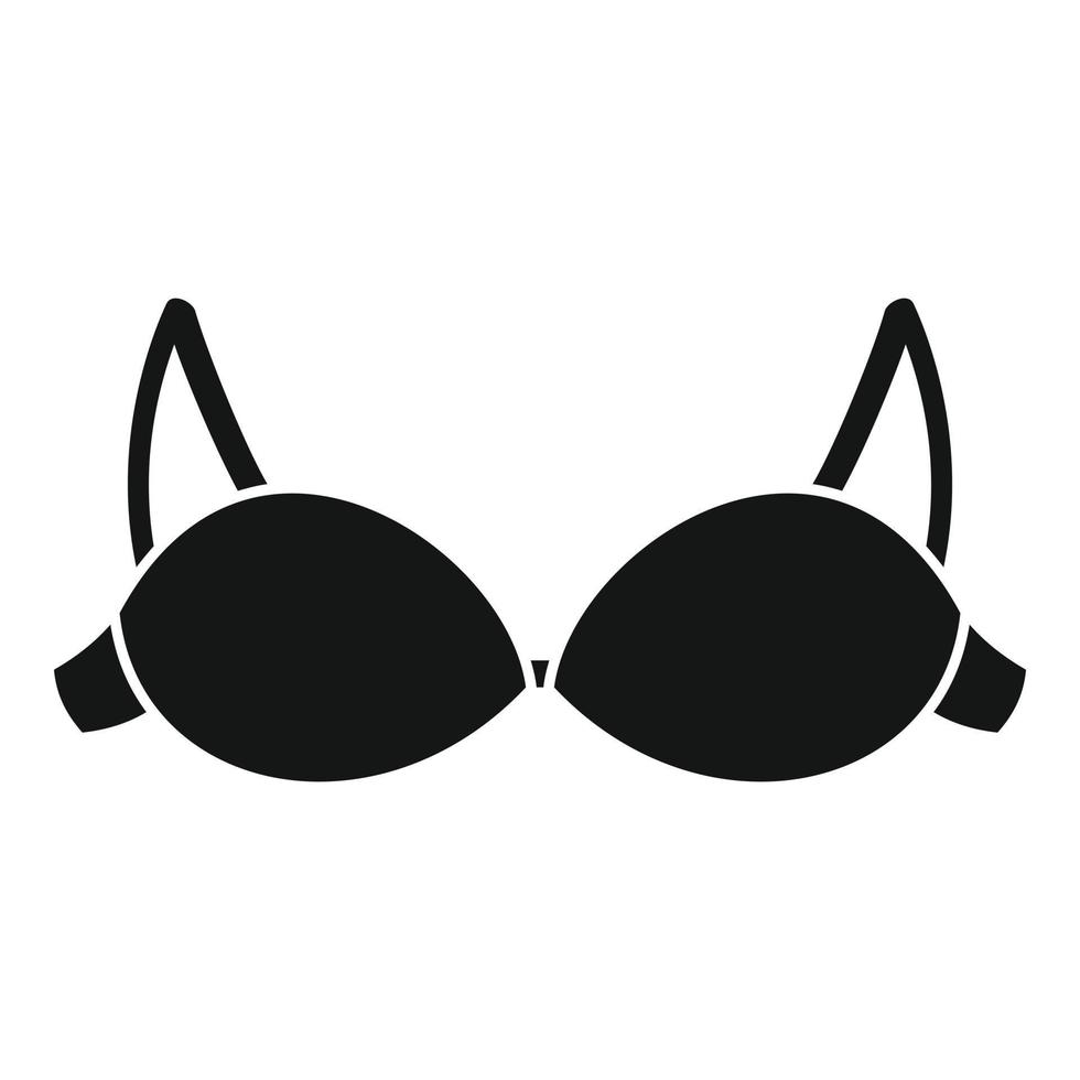 Modern bra icon, simple style vector