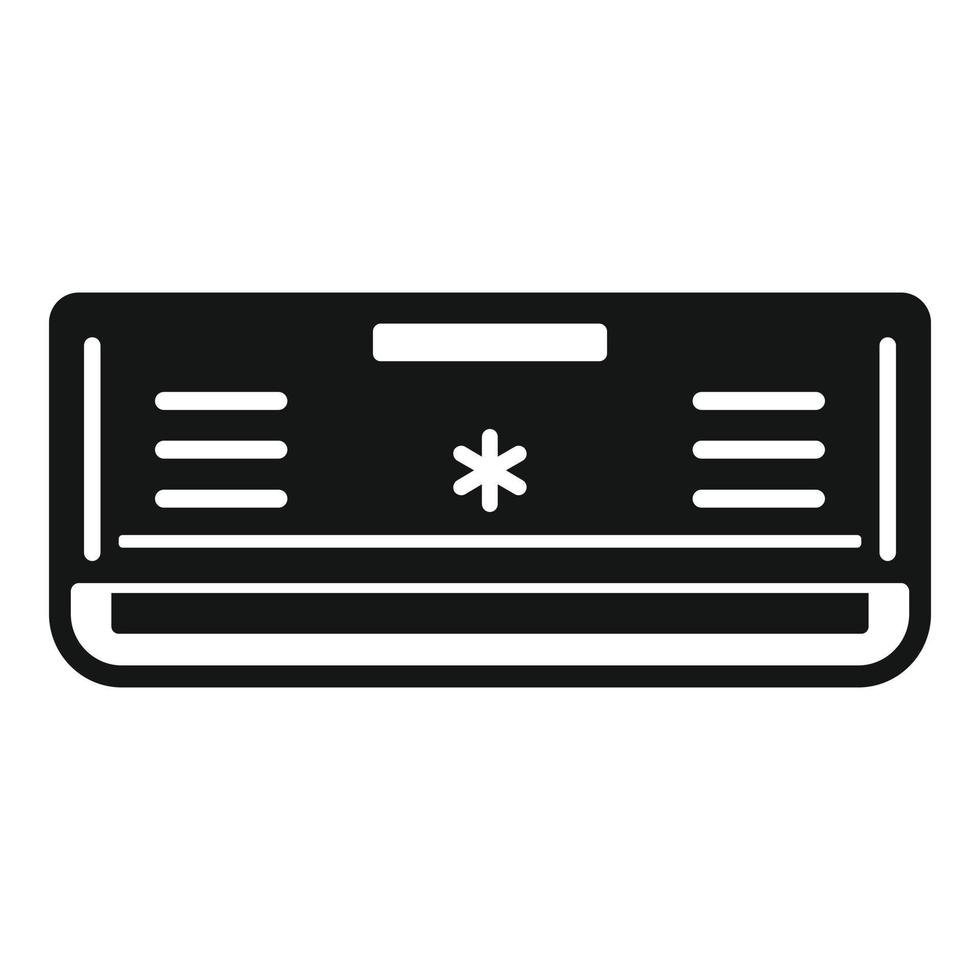 Cold air conditioner icon, simple style vector