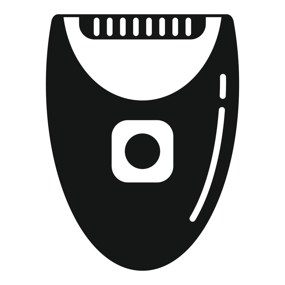 icono de afeitadora de mujer, estilo simple vector