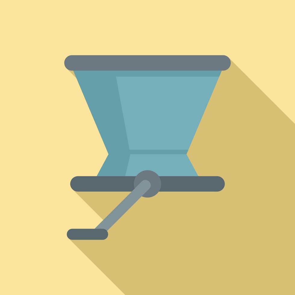 Crush grapes device icon, flat style vector