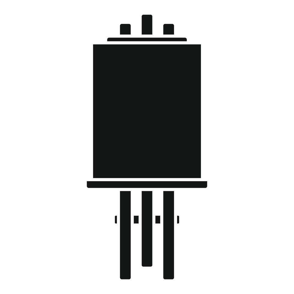 Gallery easel icon, simple style vector