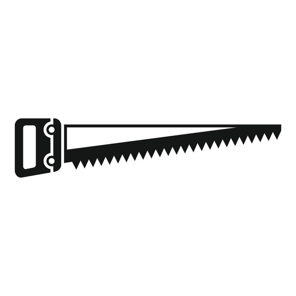 Farm hand saw icon, simple style vector