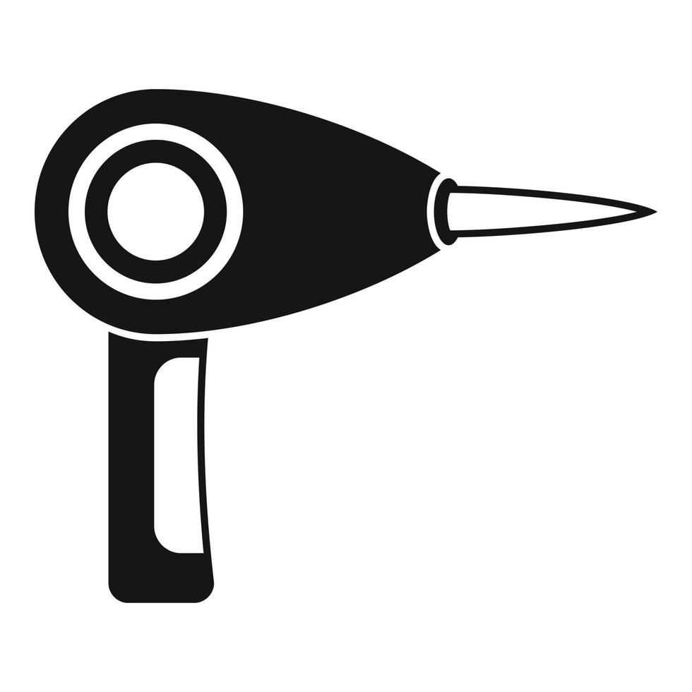 Laser hair removal gun icon, simple style vector