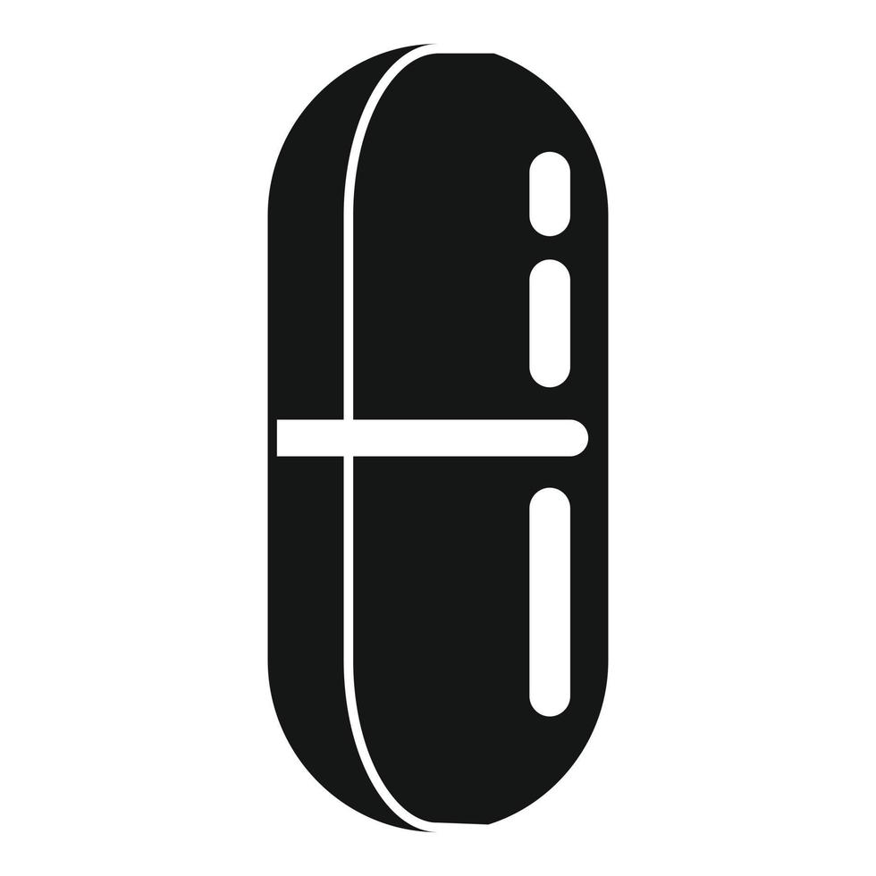 Refill capsule icon, simple style vector