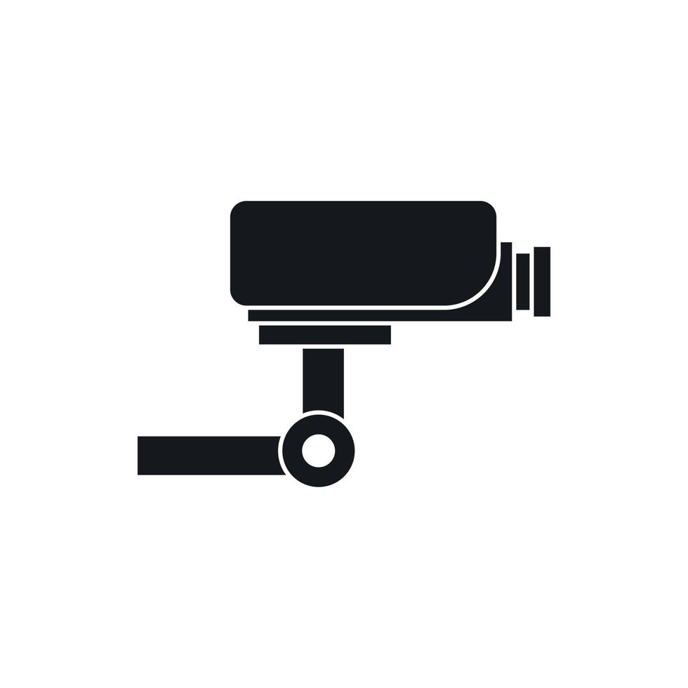 icono de cámara cctv, estilo simple vector