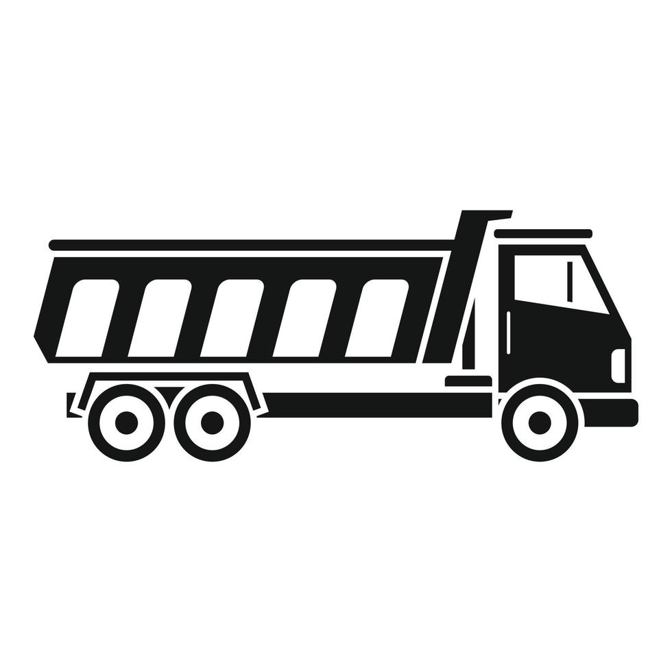 Tipper huge icon, simple style vector