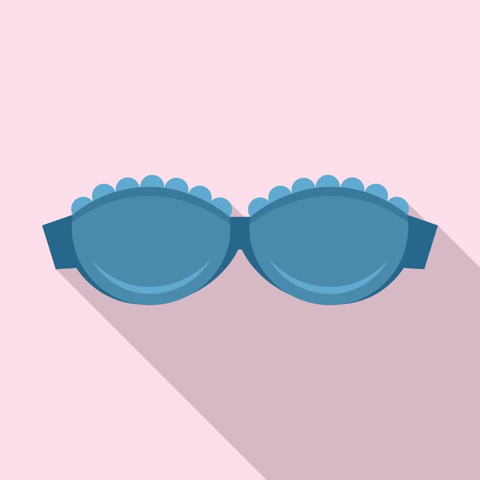 Style bra icon, flat style vector