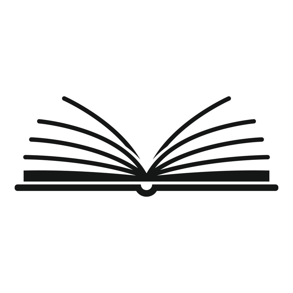 Open library book icon, simple style 14503604 Vector Art at Vecteezy