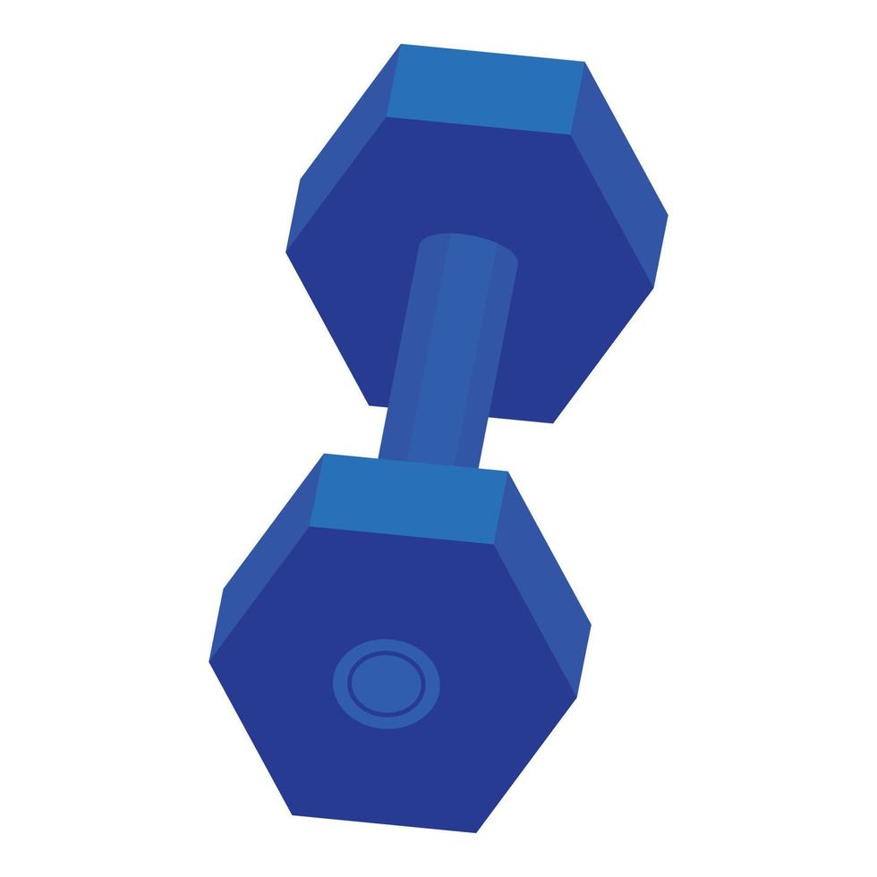 Muscles dumbbell icon, cartoon style vector