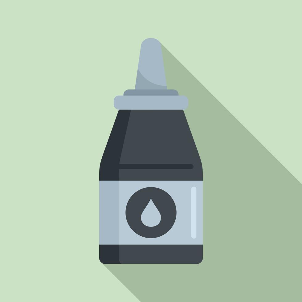 Tattoo ink icon, flat style vector