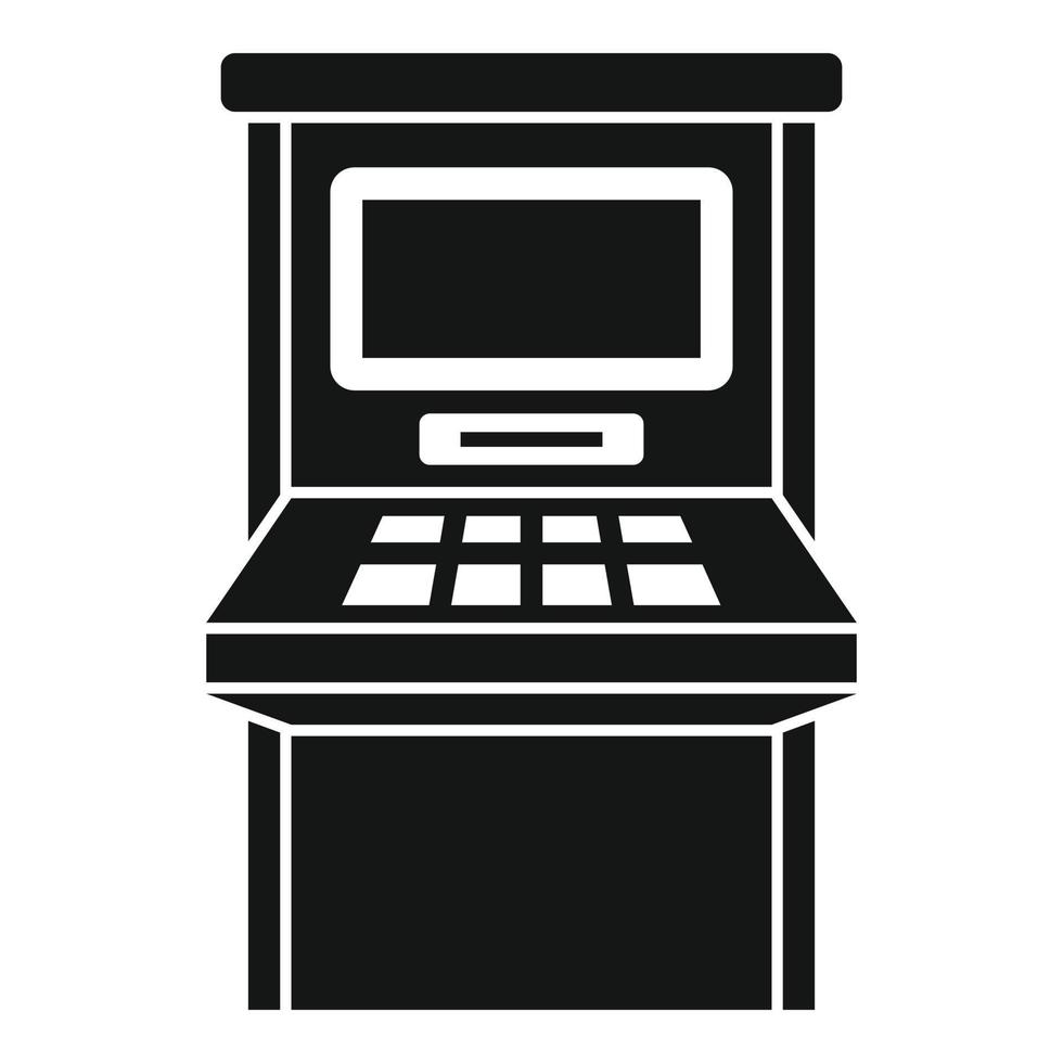 Atm withdraw icon, simple style vector