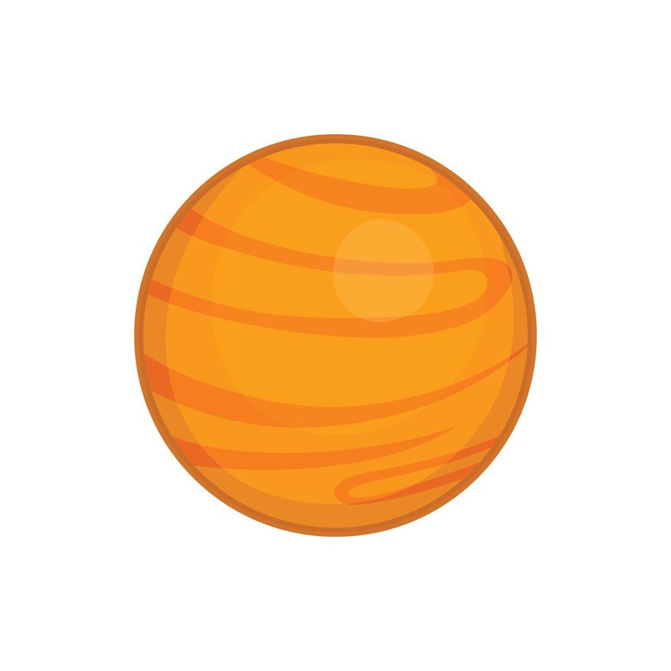 Mars icon, cartoon style vector