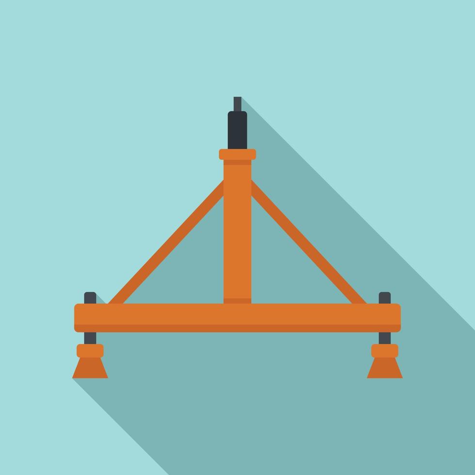 Aircraft repair stand icon, flat style vector