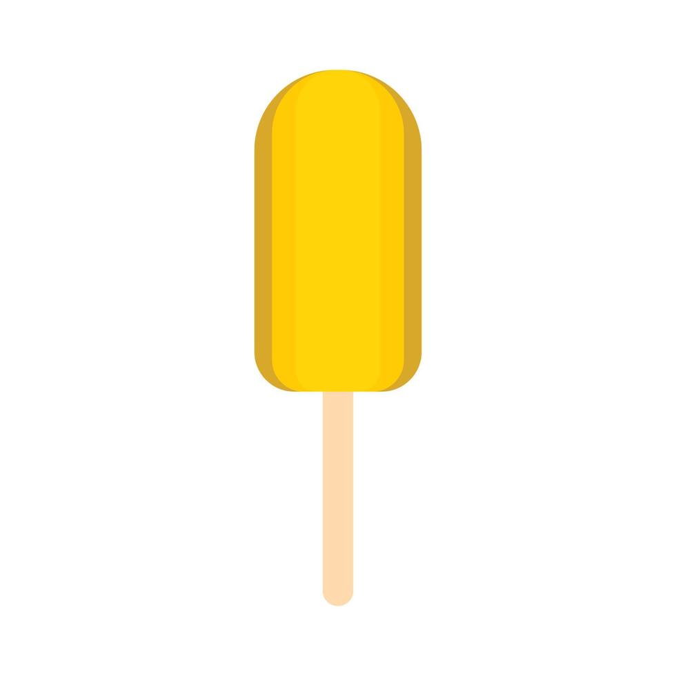 icono de helado, estilo plano vector