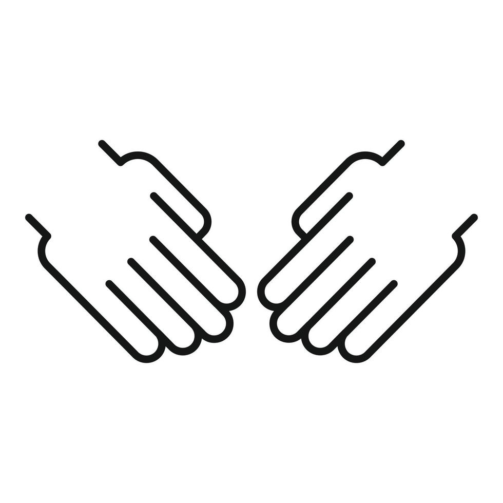 Affection icon, outline style vector
