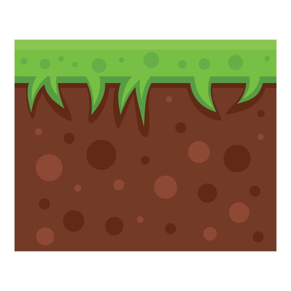 Game platformer icon, flat style vector