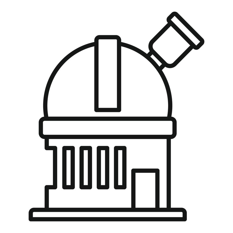 Discovery planetarium icon, outline style vector