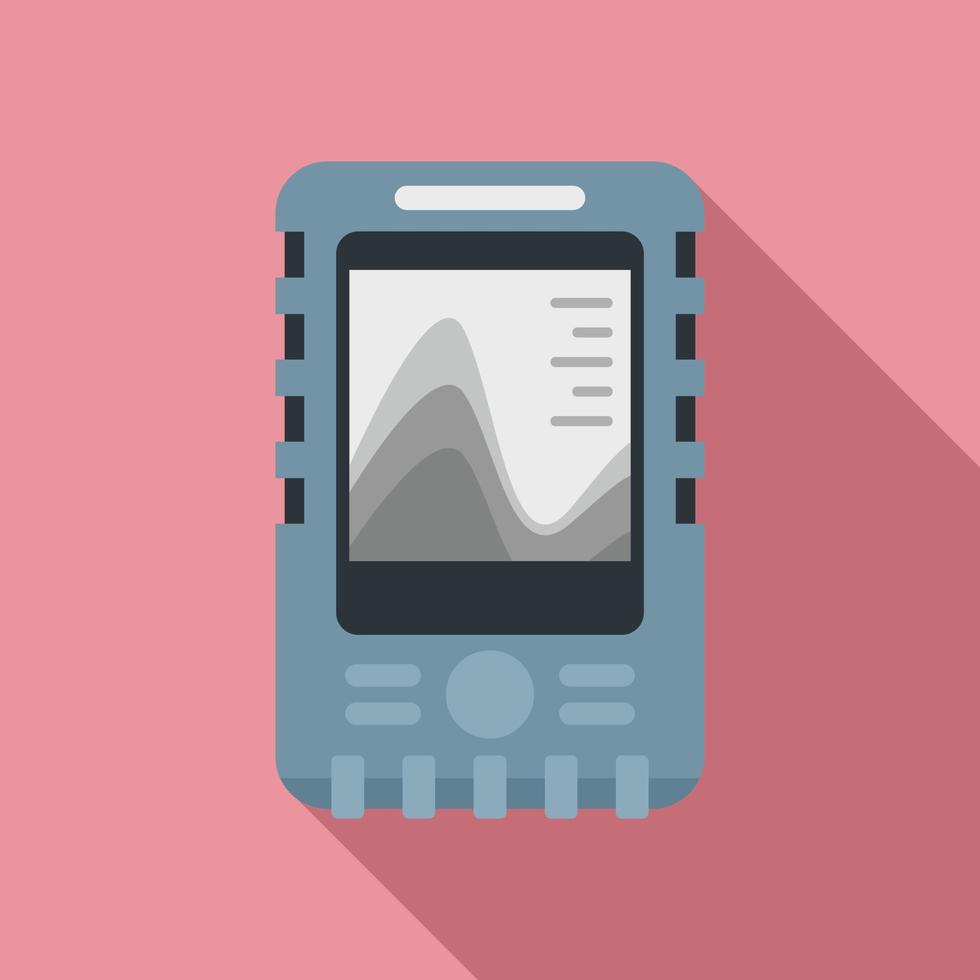 Echo sounder icon, flat style 14503972 Vector Art at Vecteezy