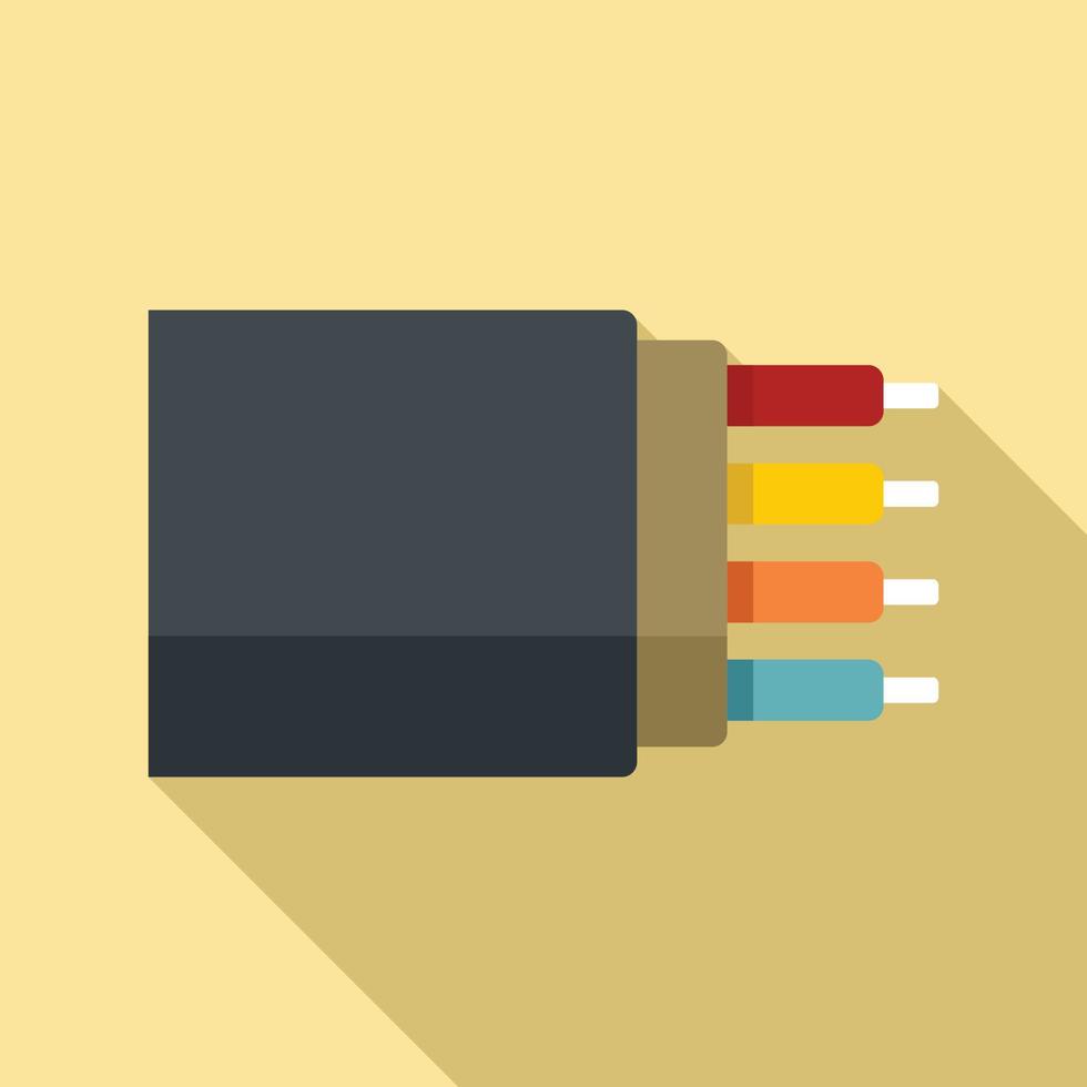 Bandwidth optical fiber icon, flat style vector