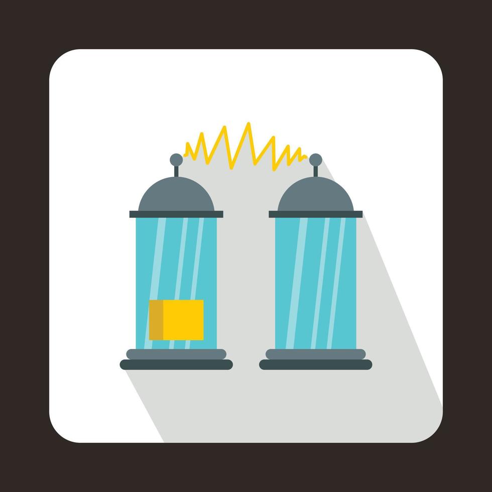 Electrical impulses icon, flat style vector