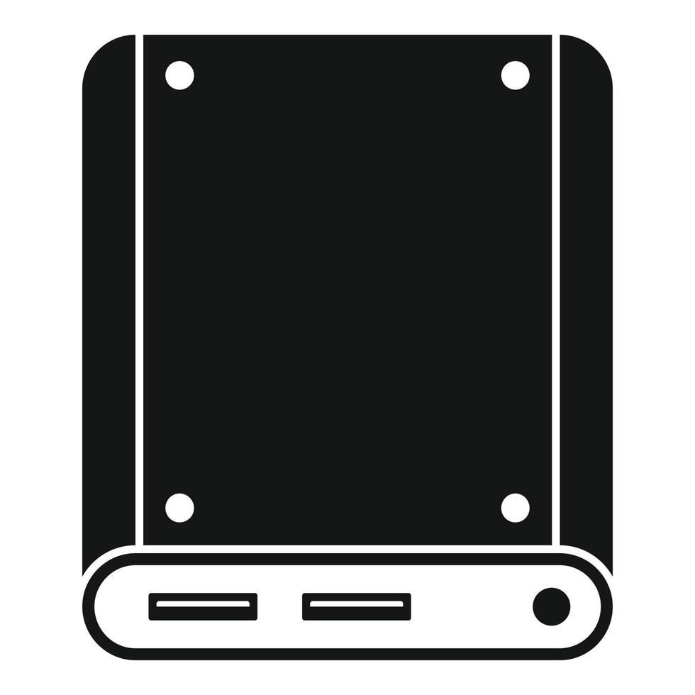 Storage ssd icon, simple style vector