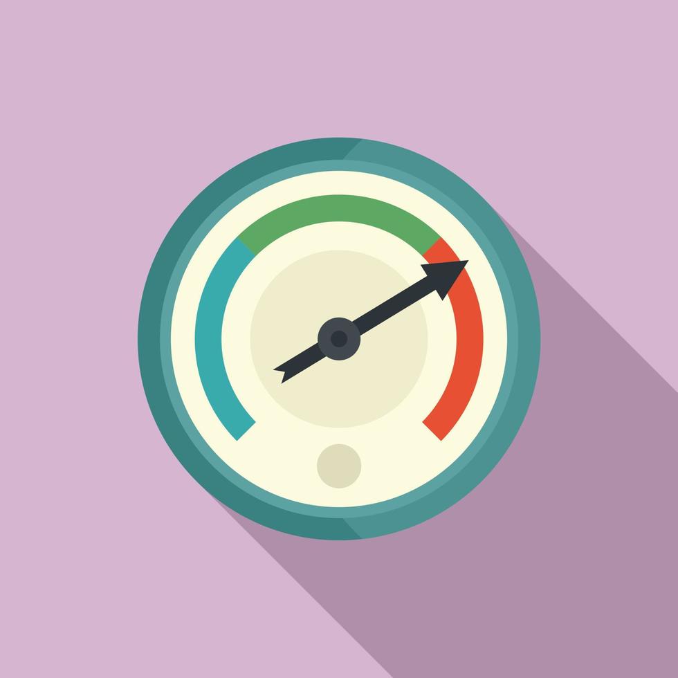 Change barometer icon, flat style vector