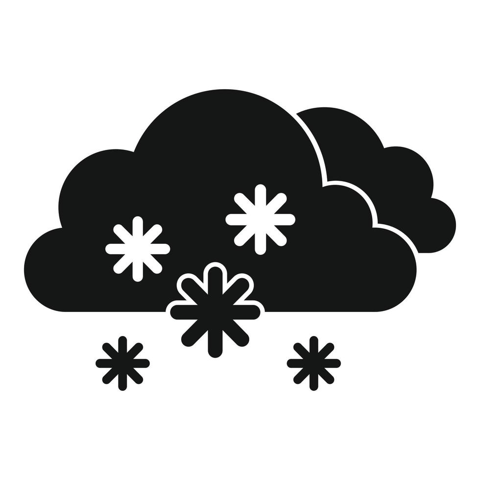 Swirl blizzard icon, simple style vector