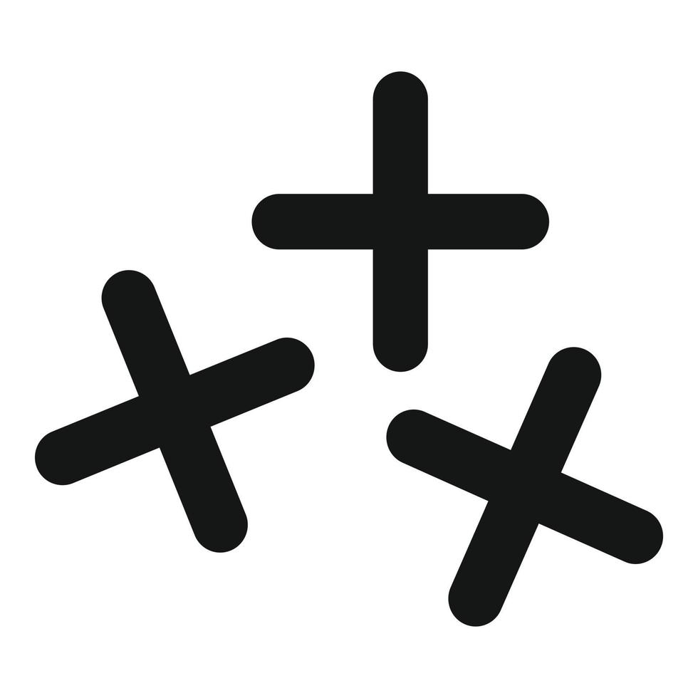 Tiler cross tool icon, simple style vector