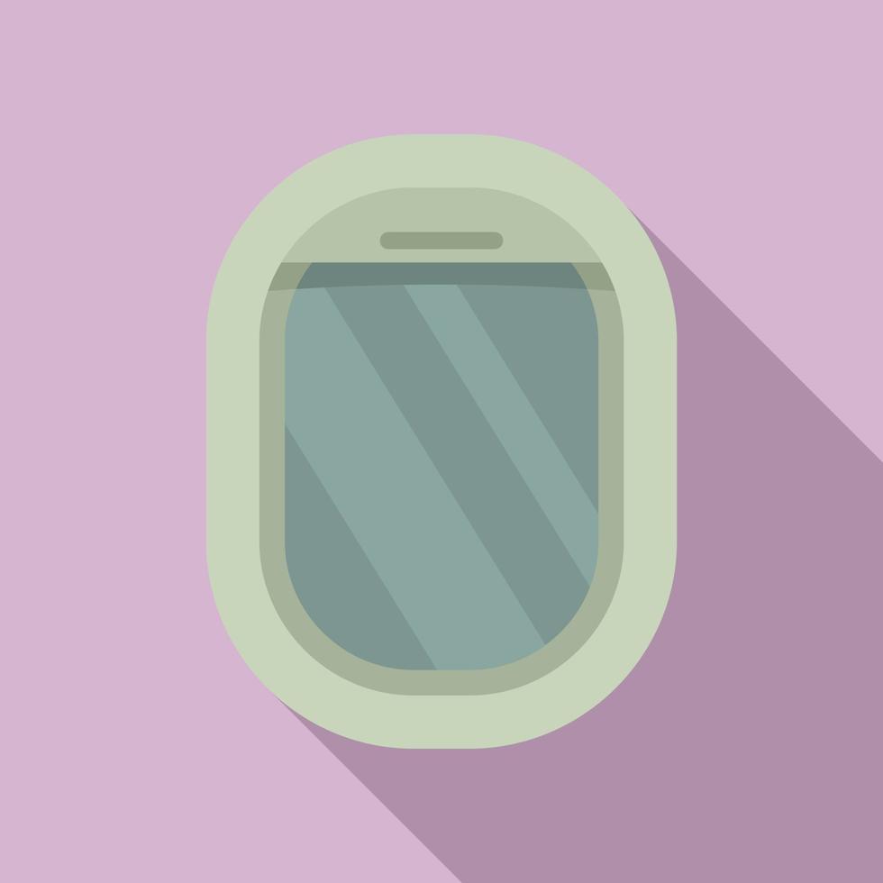 icono de ventana de reparación de aeronaves, estilo plano vector