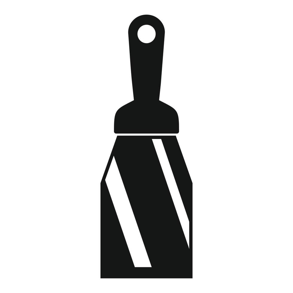 Putty knife build icon, simple style vector