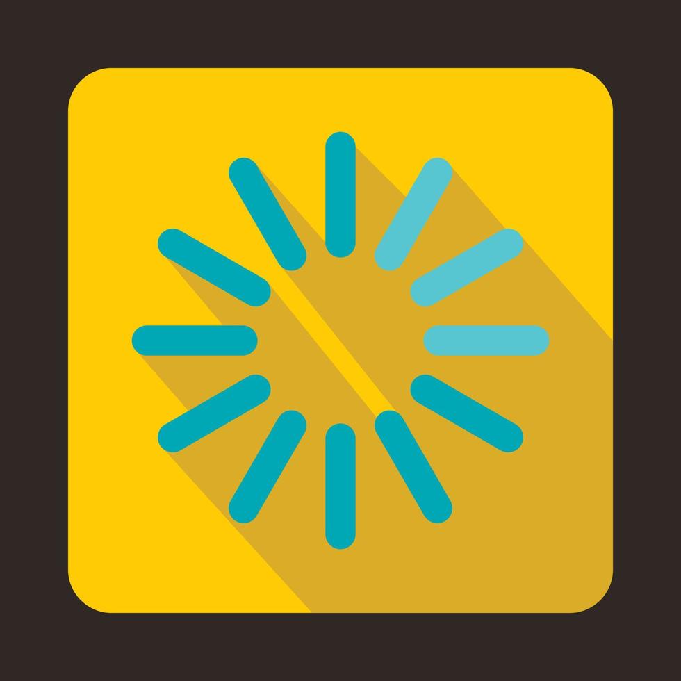Loading circle icon, flat style vector
