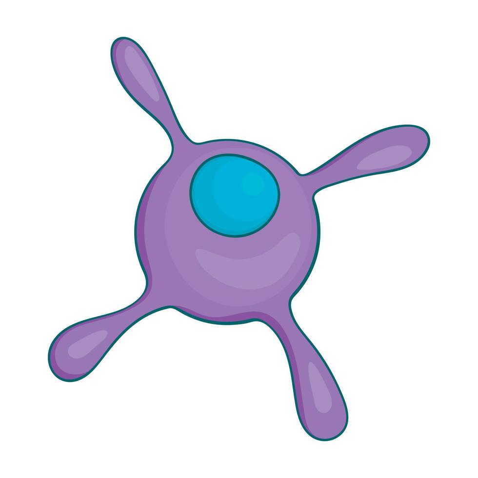 Virus icon in cartoon style vector