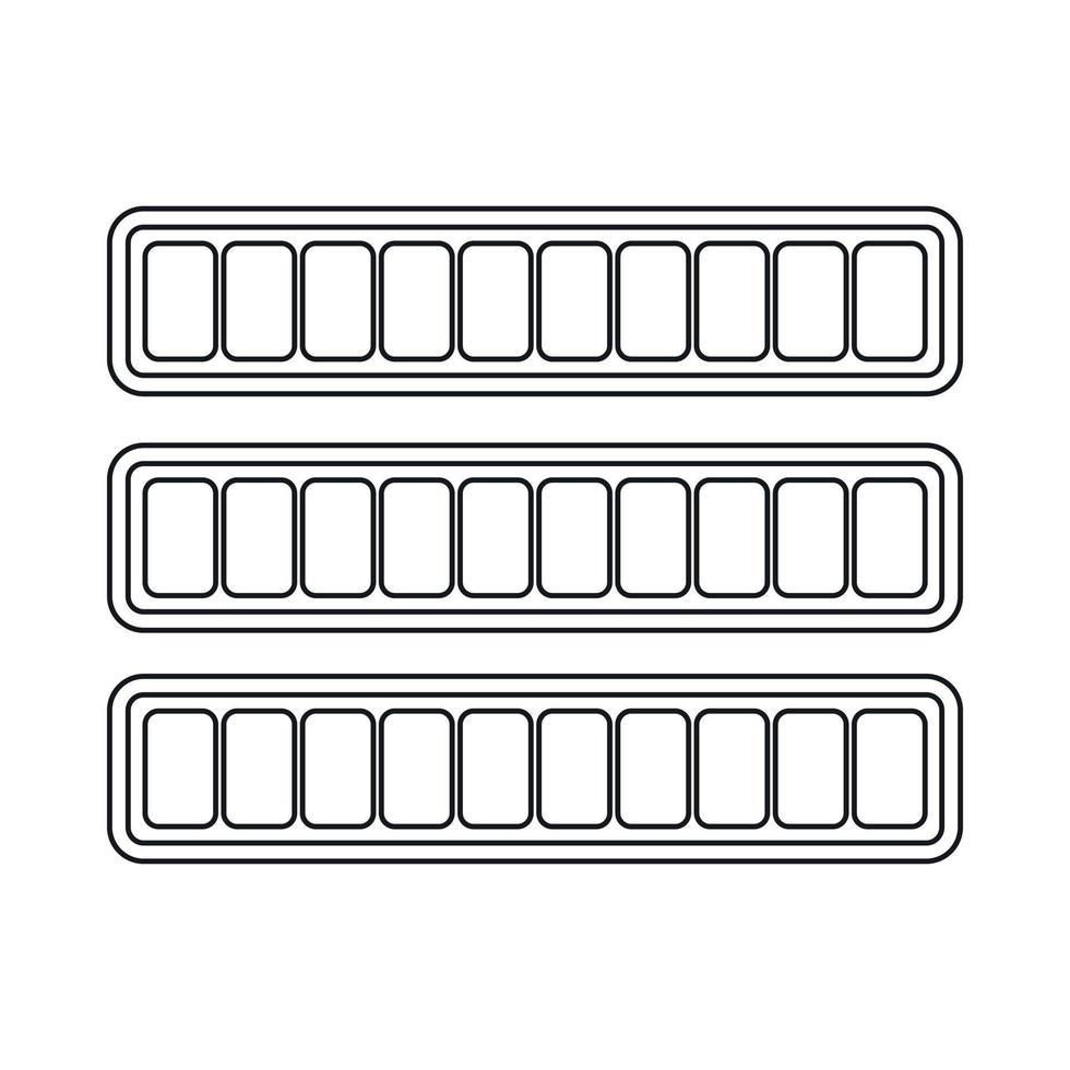 Sign horizontal columns download online icon vector
