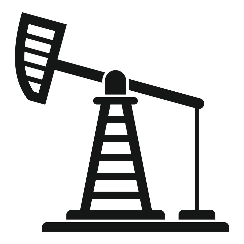 Extract petrol tower icon, simple style vector