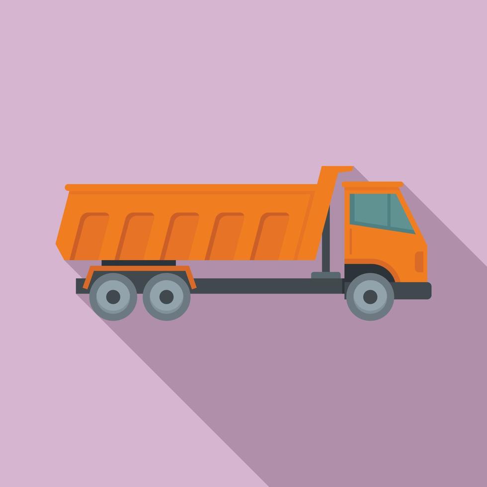 Tipper huge icon, flat style vector
