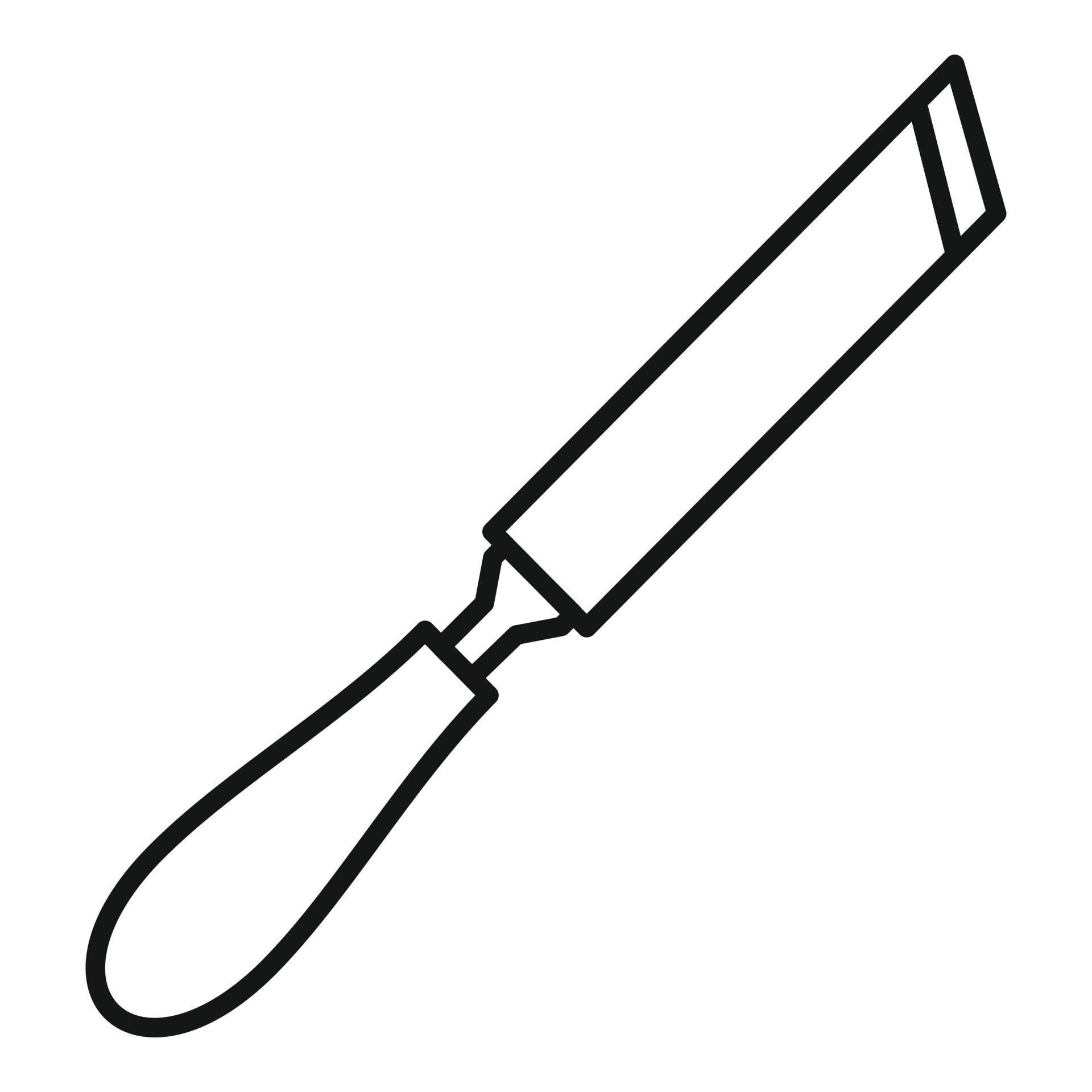 Chisel handle icon, outline style 14504480 Vector Art at Vecteezy