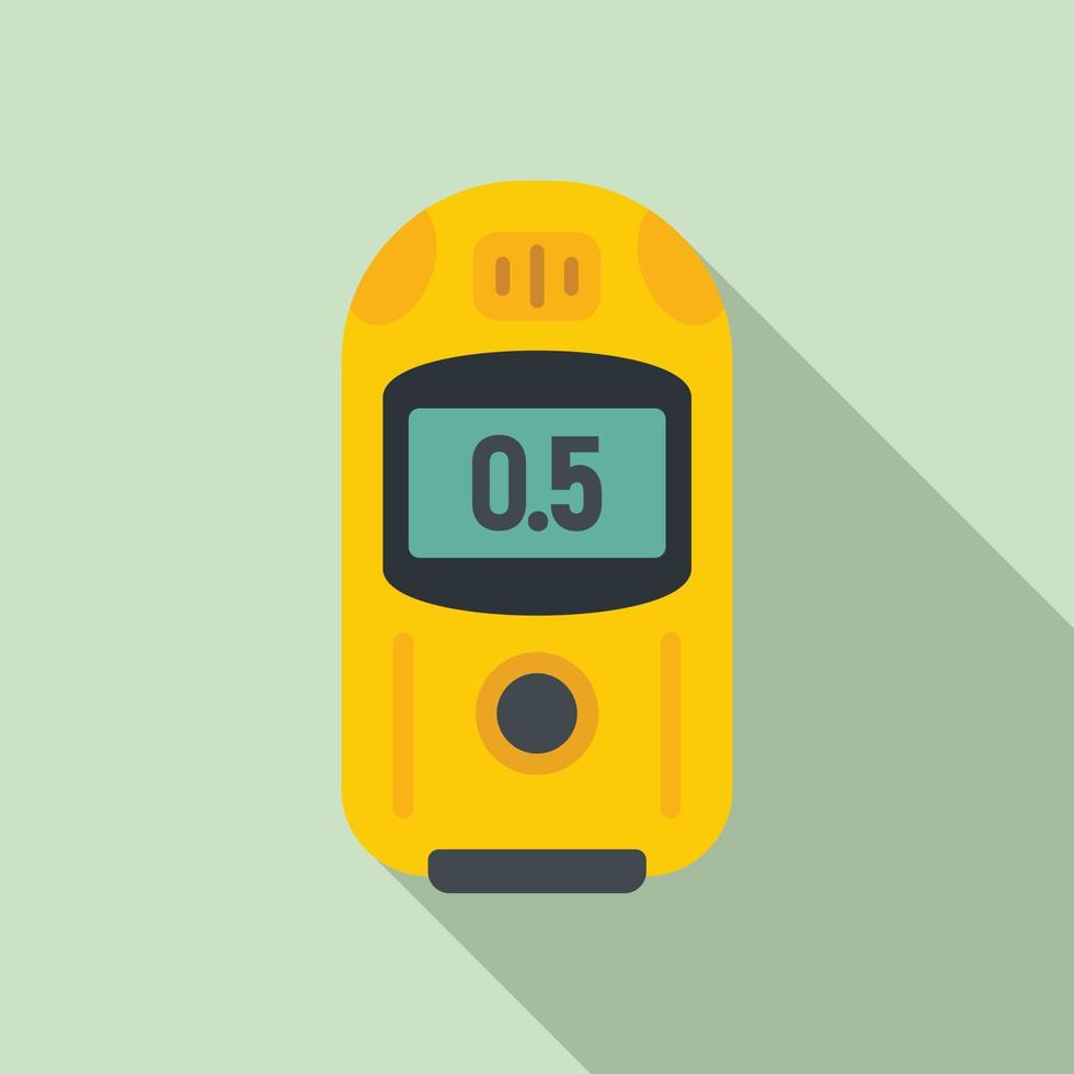 Digital dosimeter icon, flat style vector