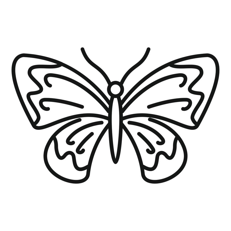 Decoration butterfly icon, outline style vector