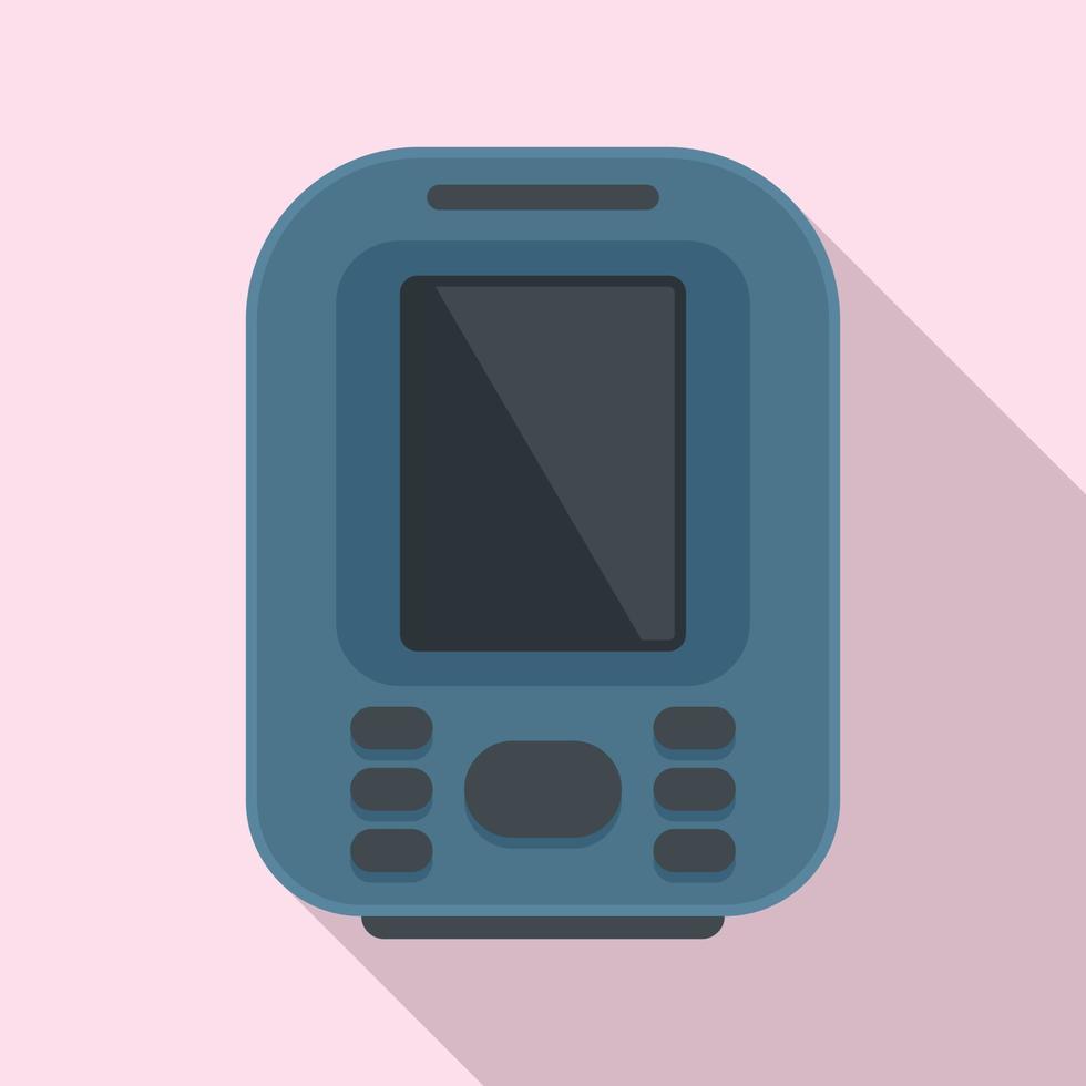 Device echo sounder icon, flat style vector