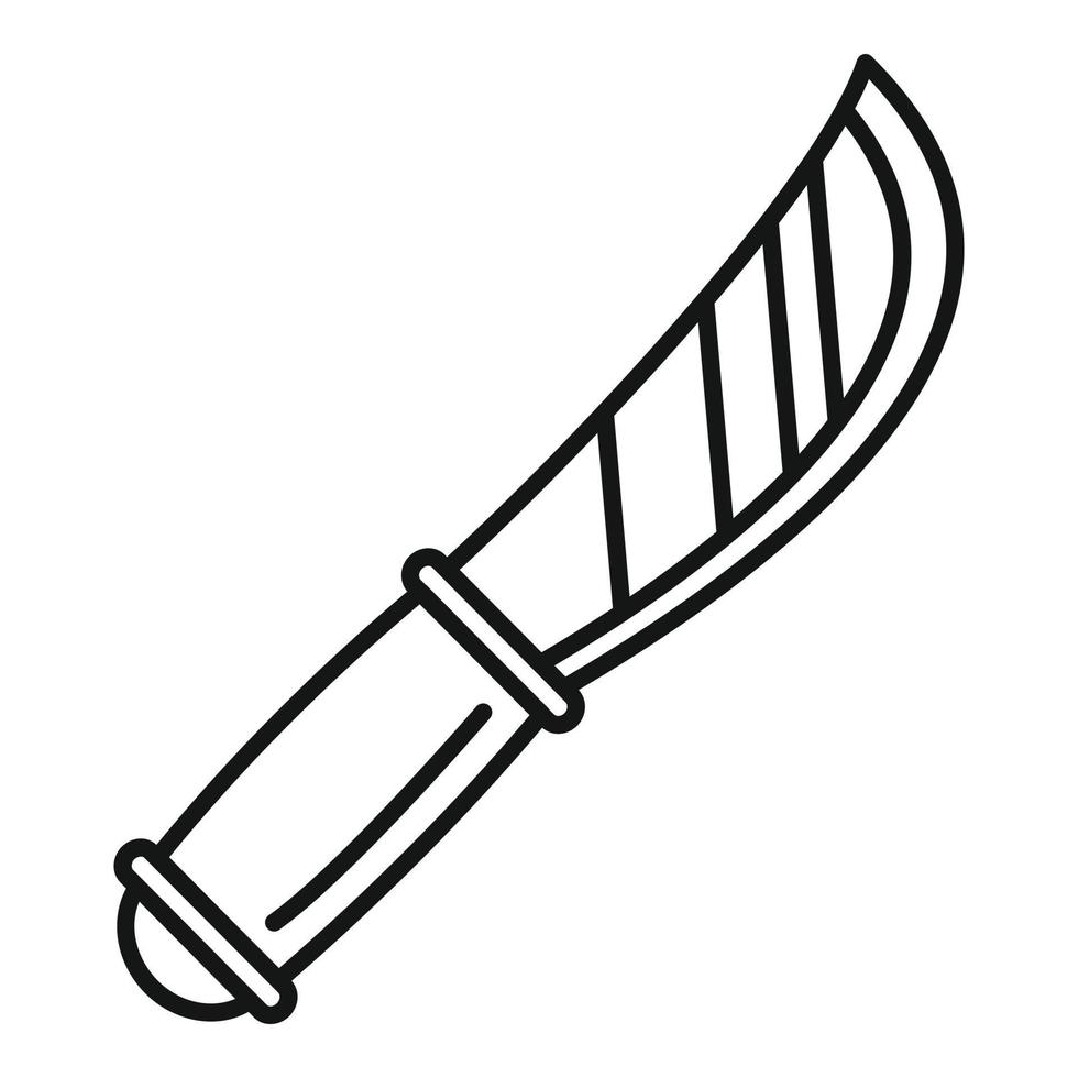 Shoe repair knife icon, outline style vector