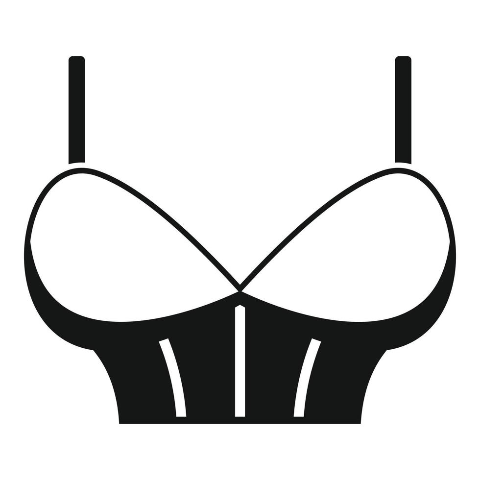 Maternity bra icon, simple style vector