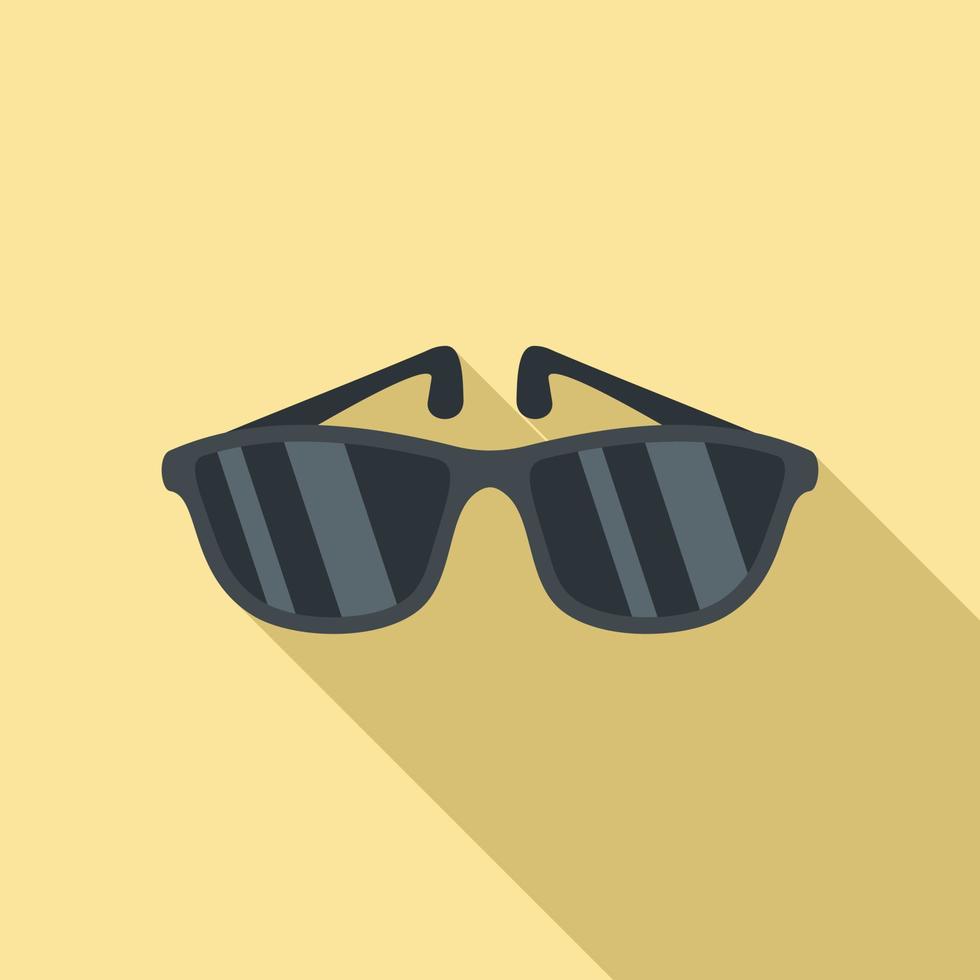 icono de gafas de sol, estilo plano vector
