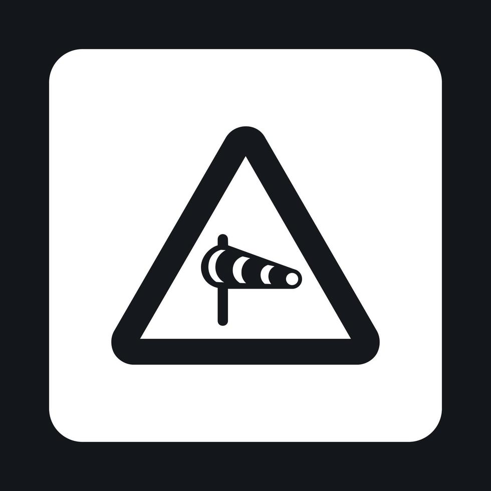 Sign is prohibited noise icon, simple style vector