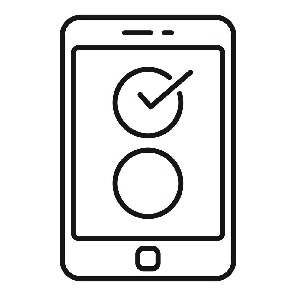 Service checklist icon, outline style vector