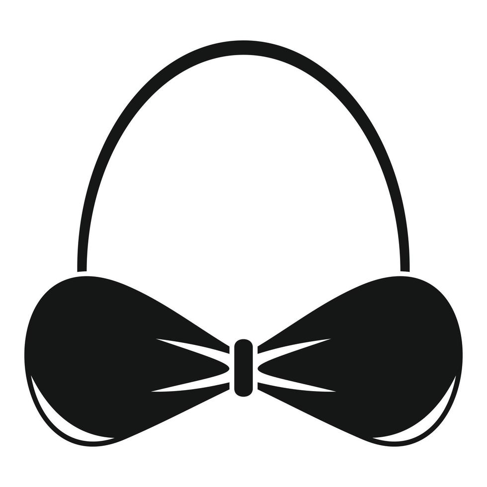 Style bra icon, simple style vector