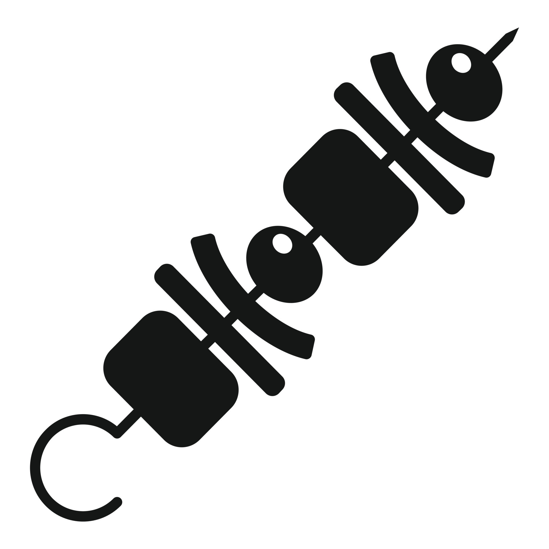 Bbq sticks icon, simple style 14505014 Vector Art at Vecteezy