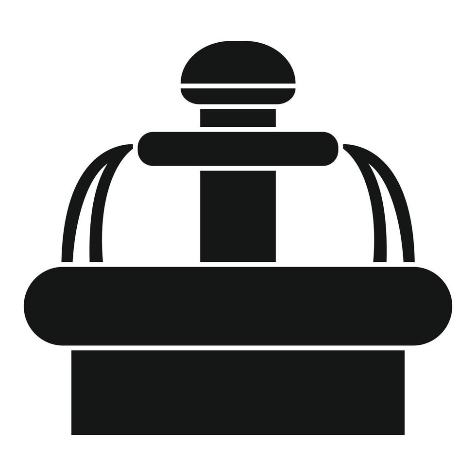Central park drinking icon, simple style vector