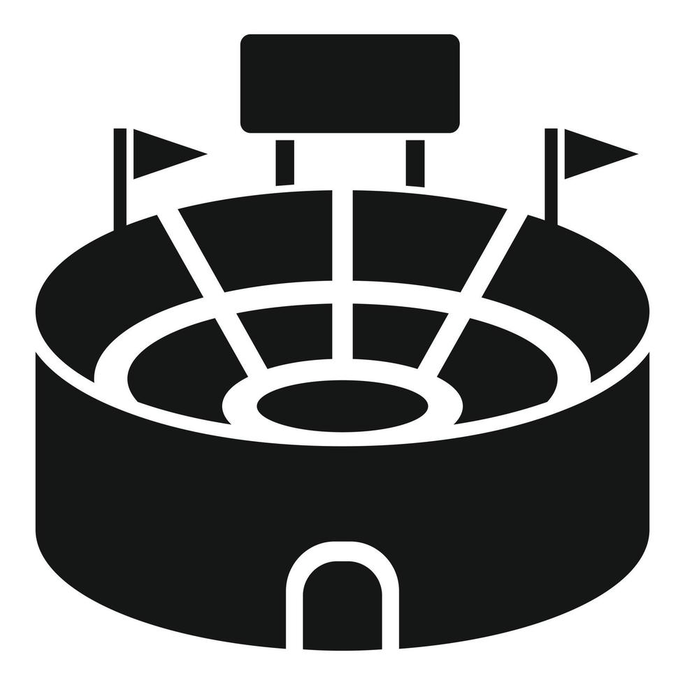 Soccer arena icon, simple style vector
