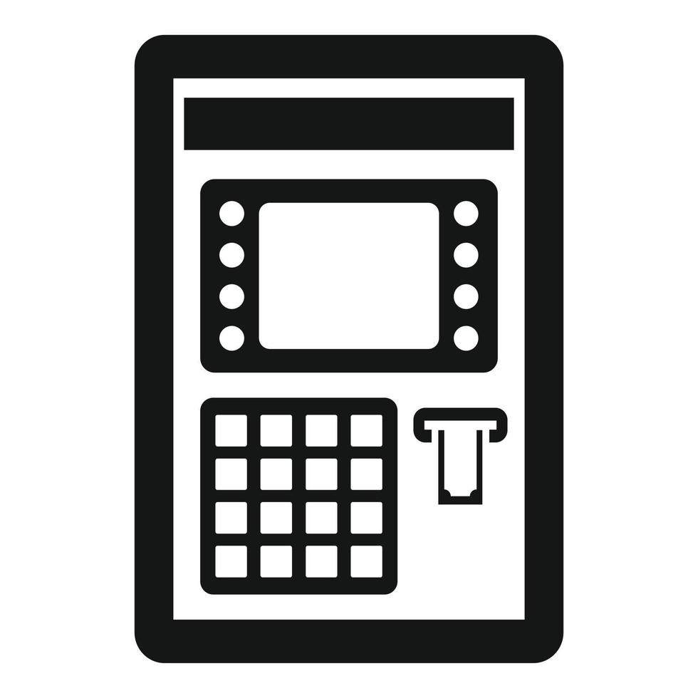 Atm pin code icon, simple style 14505243 Vector Art at Vecteezy